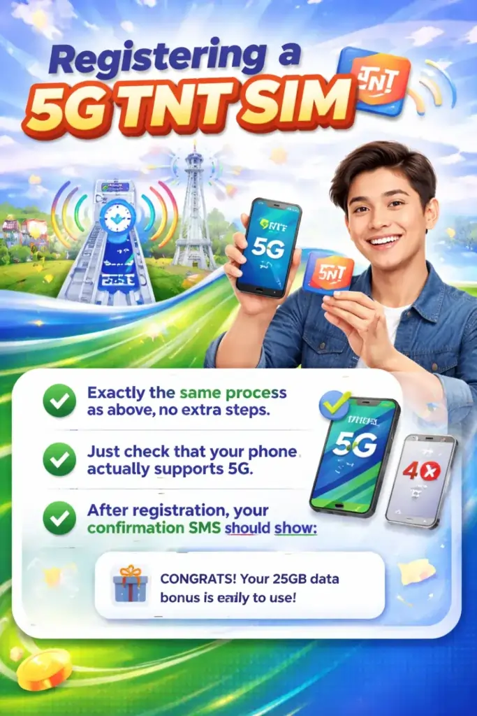 Home 17 Register your 5G TNT SIM now 1