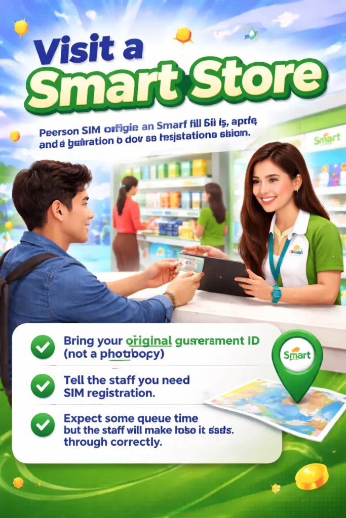 Home 16 SIM registration at Smart Store